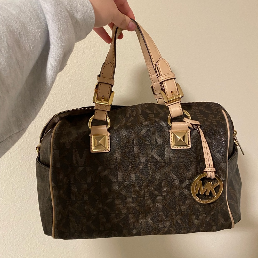 Michael Kors Grayson Satchel | Brown